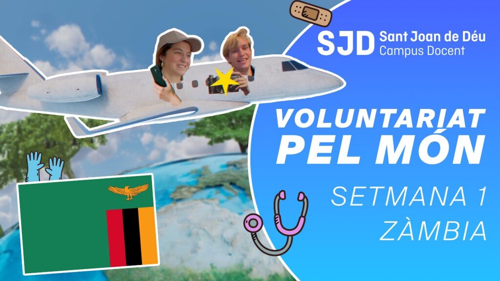 Dos estudiants d’Infermeria del Campus fan un voluntariat internacional a Zàmbia amb Juan Ciudad ONGD